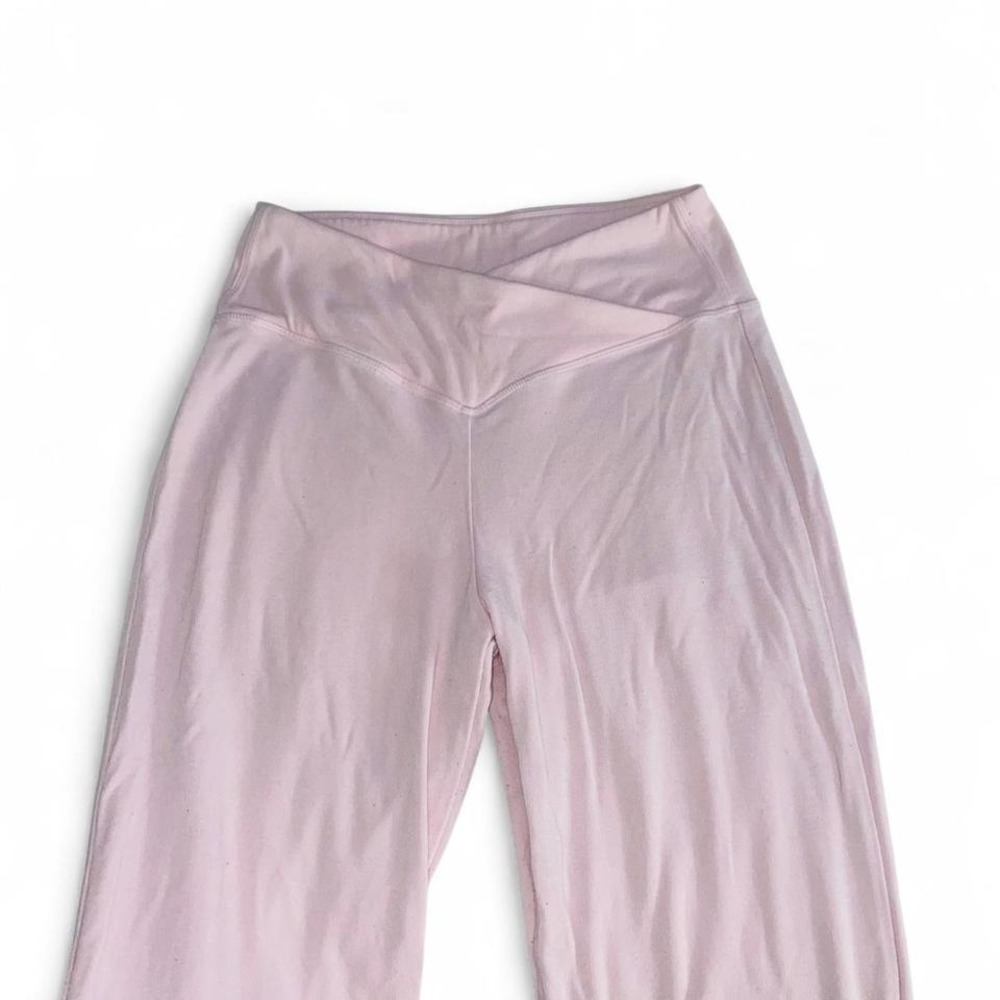 Adore Me Baby Pink Crisscross Waist‎ Flare Yoga Pants View 4